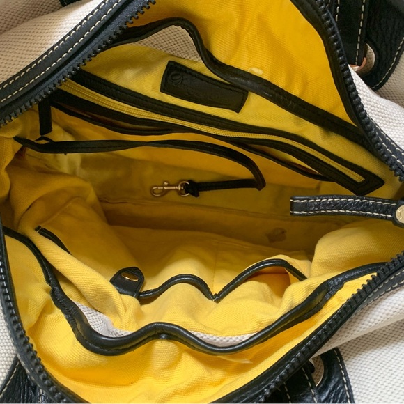 Dooney & Bourke Large Cream East West Grommet Tote Bag Shopper Handbag Purse - Picture 12 of 12